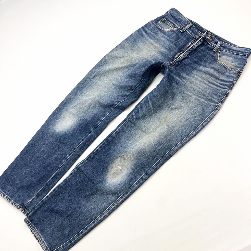  Bobson * BOBSON PRO exquisite length ..! Denim pants tapered jeans indigo W35 repair American Casual Street old clothes MIX#Ja5639