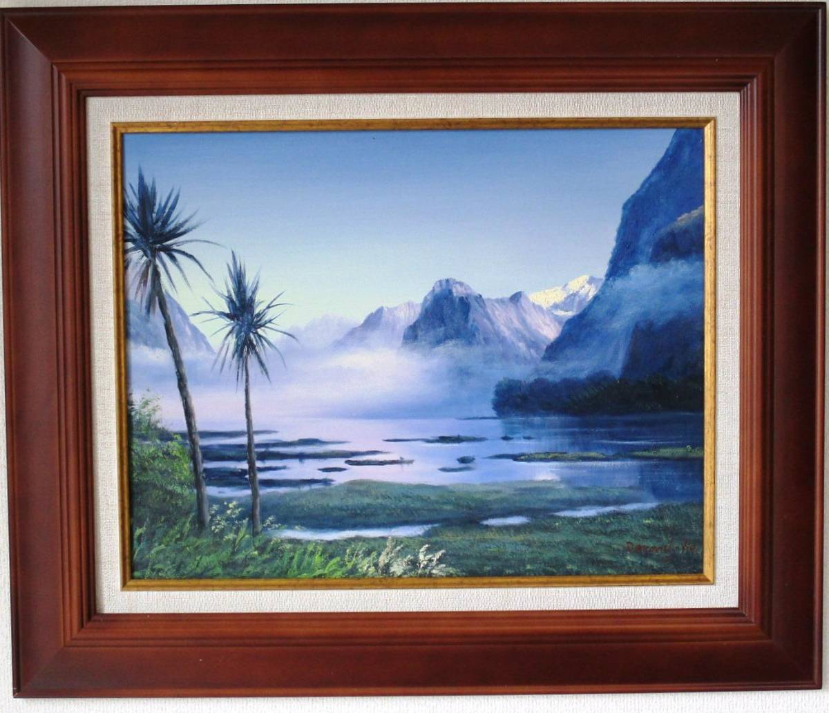  picture oil painting landscape painting New Zealand *fiyorudo Land national park illusion ... scenery Mill Ford * sound F6 WG284B