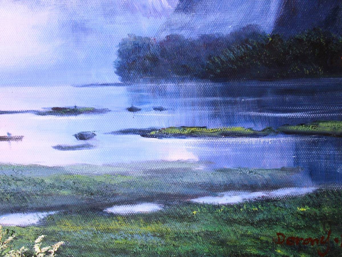  picture oil painting landscape painting New Zealand *fiyorudo Land national park illusion ... scenery Mill Ford * sound F6 WG284B