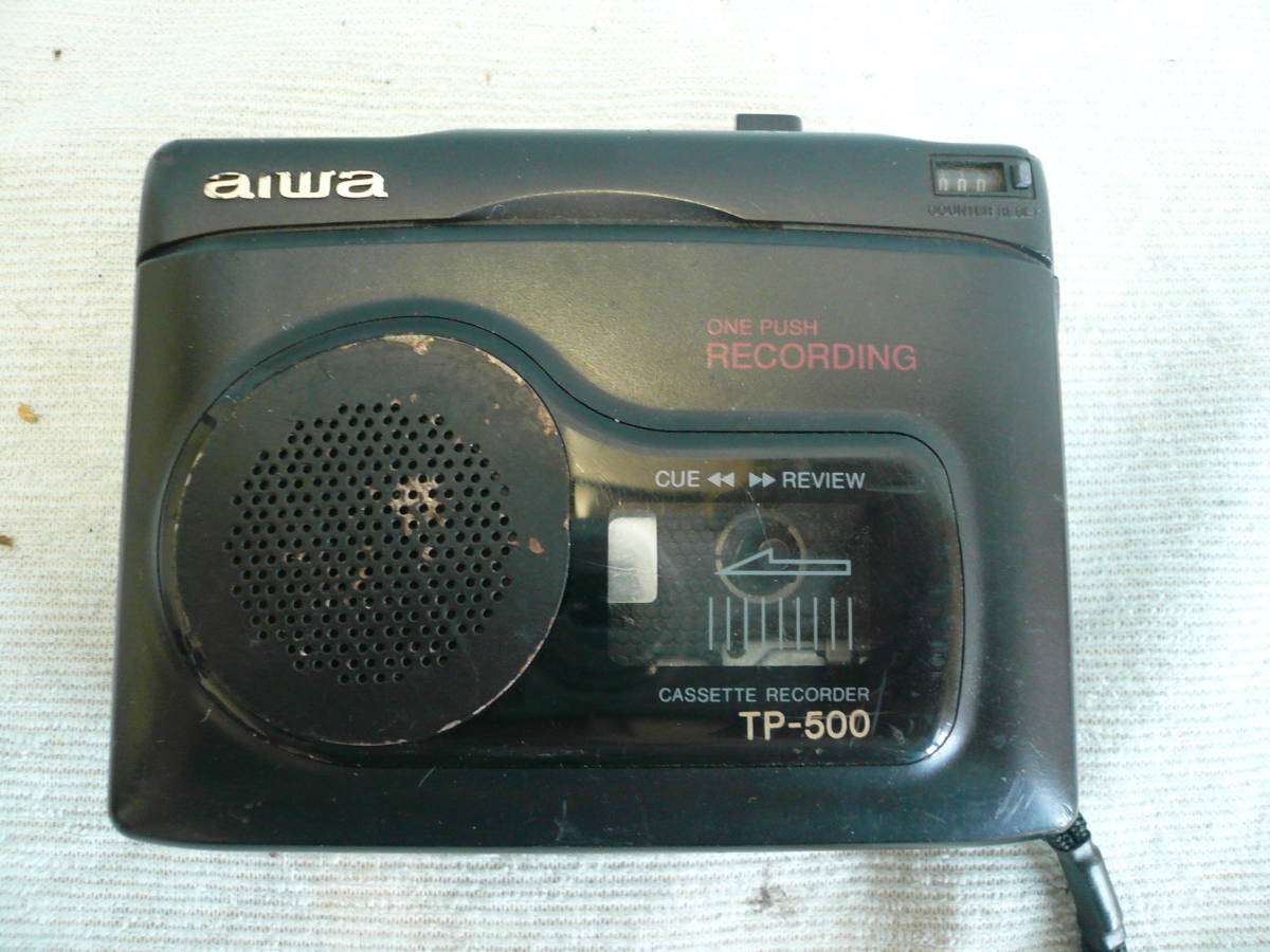 AIWA カセットレコーダー　TP-500　ジャンク品　昭和レトロ/当時物_画像1