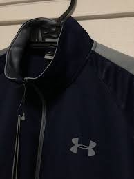 UNDER ARMOR アンダーアーマー ニット ノベルティ ジャケット 紺灰 M MTR2317 23-0109-2-12_画像3