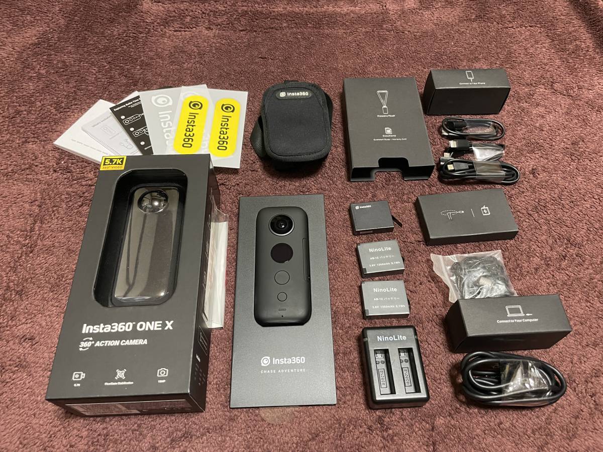 SALEお買い得 Insta 360 ONE X 自撮り棒セットバッテリー2個の通販 by