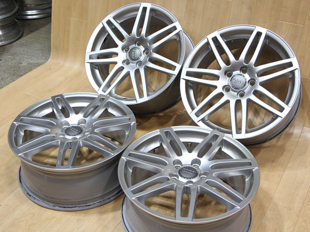 A937 希少 AUDI アウディ 純正 A3 S3 8P スポーツバック 18X7.5J+54 PCD112 ハブ径57 A4 A6 TT RS3 スタッドレス用 ワーゲン VW JDM 山梨県_画像6