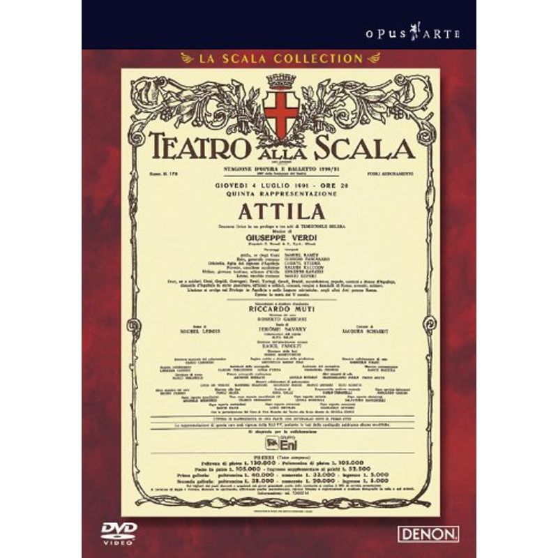 最新作の ヴェルディ作曲 歌劇《アッティラ》 ミラノ・スカラ座 1991 DVD その他