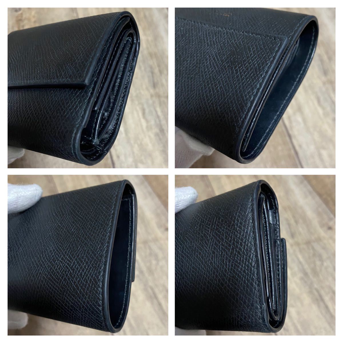 本物 CELINE セリーヌ スモールトリフォールド レザー 三つ折り 本物 CELINE セリーヌ スモールトリフォールド レザー 三つ折り