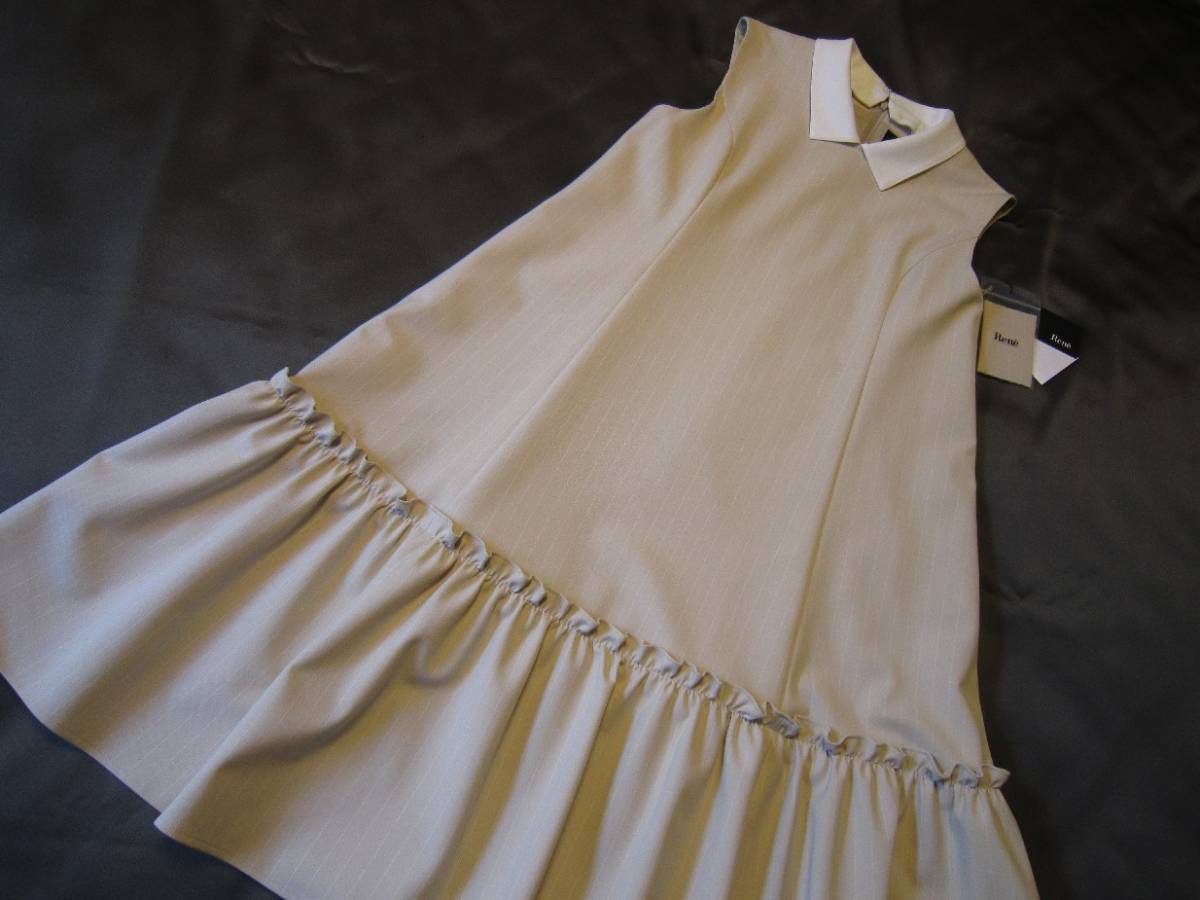 新品☆Rene ルネ 襟付ノースリーブワンピース 36サイズ☆9号☆55,000円