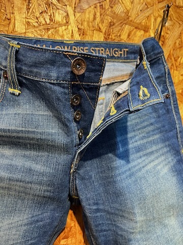 メンズ パンツ GAP ギャップ デニム ジーンズ 加工 ローライズ スリム 小さい サイズ FE534 / W28 全国一律送料520円_画像9