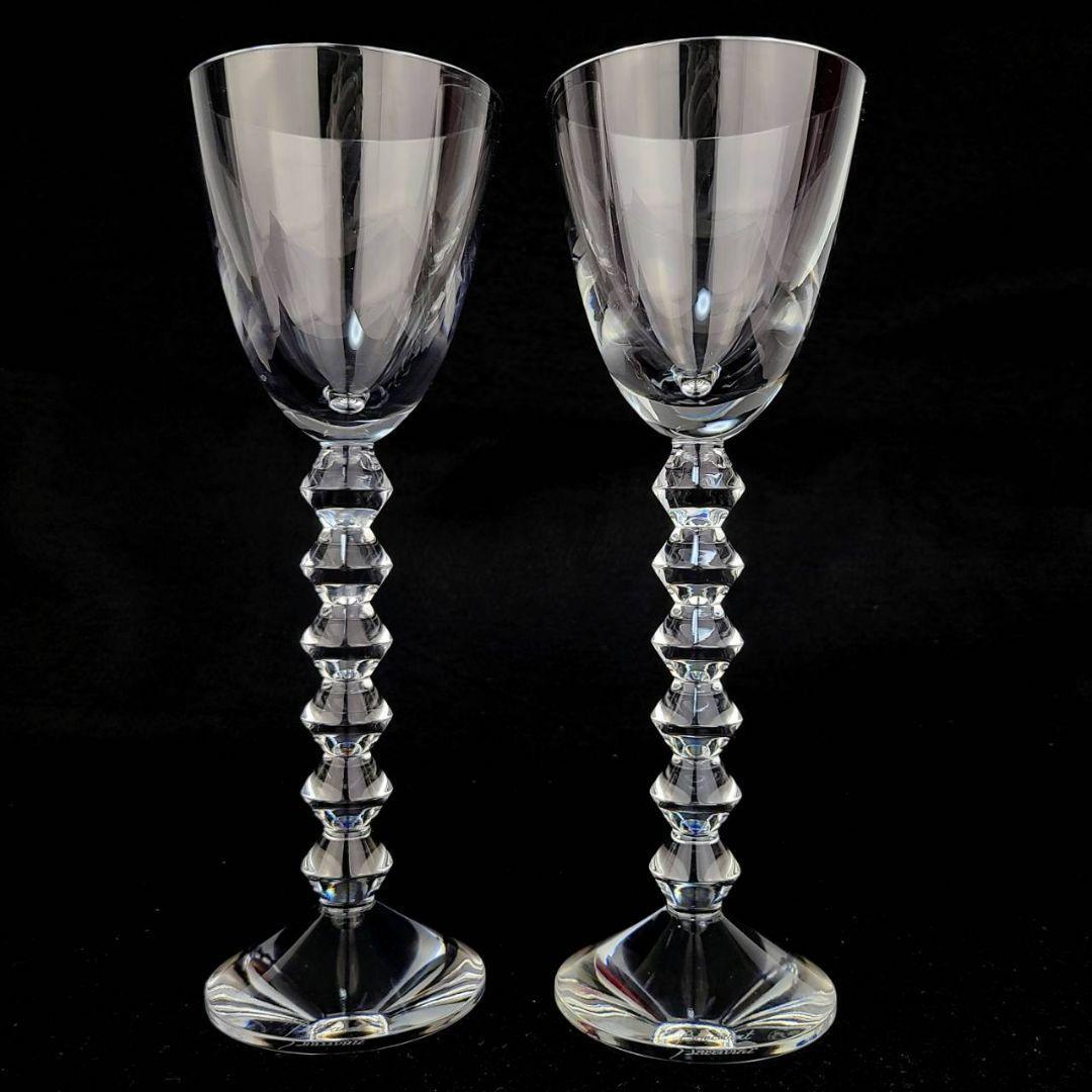 美品 ◆ バカラ Baccarat ベガ フォルテッシモ ワイングラス 2客 ペア 廃盤 希少 レア キッチン、台所用品 食器、グラス、カトラリー
