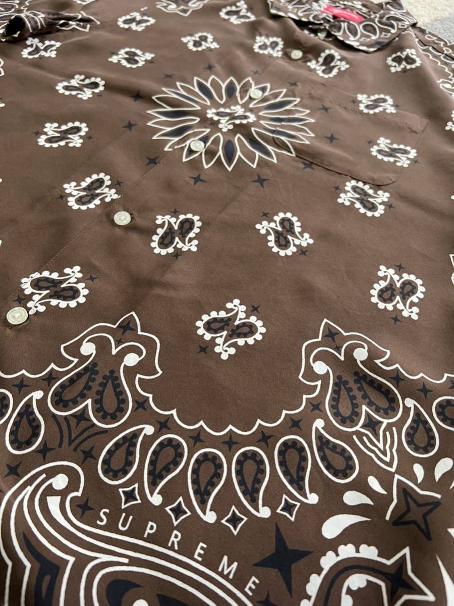 新品】Supreme シュプリーム【Bandana Silk S/S Shirt】2021年春夏