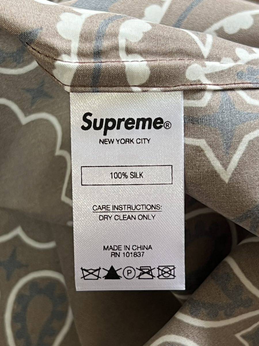 新品】Supreme シュプリーム【Bandana Silk S/S Shirt】2021年春夏