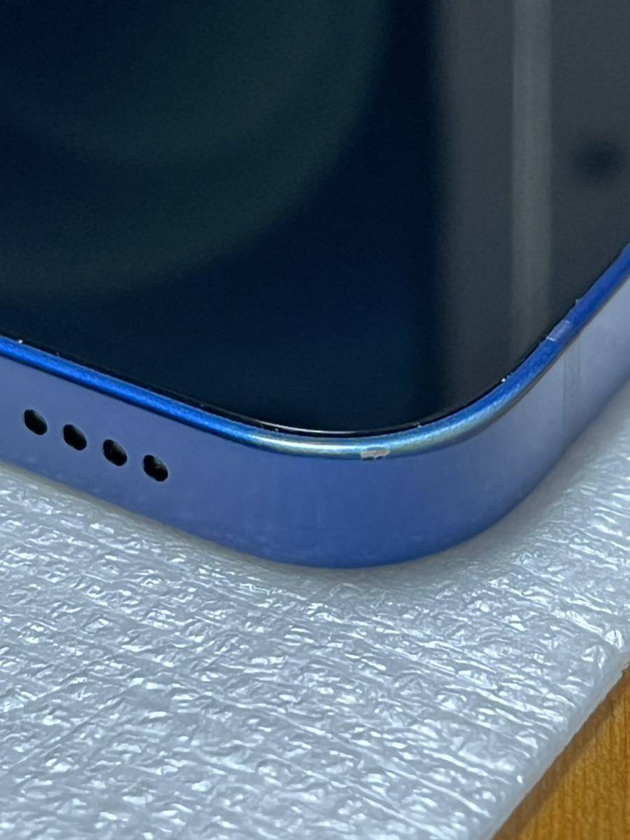 iPhone12 mini 128GB ブルー SIMフリー Apple一括購入 割れ無し(iPhone 