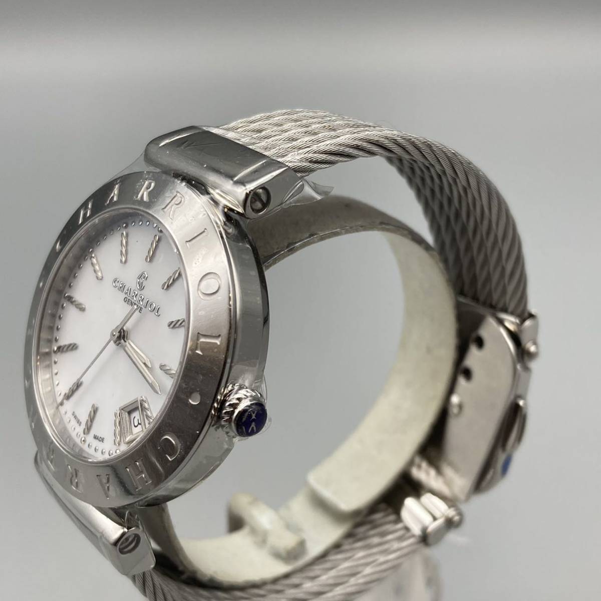 K02011 [ новый товар ] Charriol AMS.51.002 ракушка циферблат женский часы кварц ALEXANDRE C Alexander C