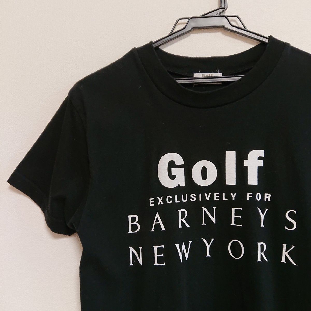 BARNEYS NEWYORK Golf Tシャツ 半袖 ブラック メンズS 