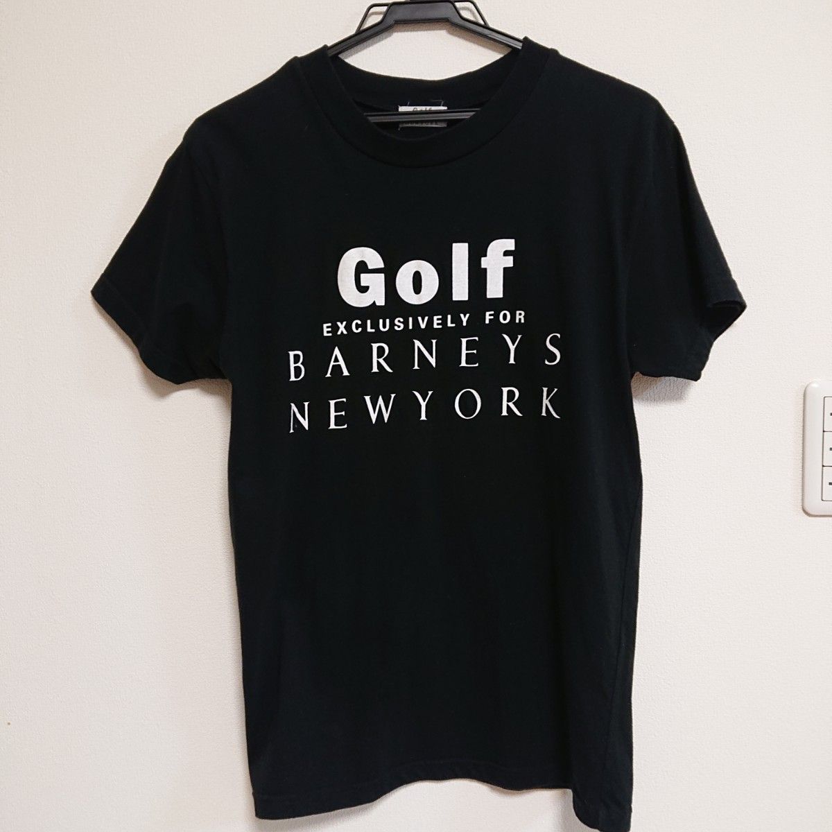 BARNEYS NEWYORK Golf Tシャツ 半袖 ブラック メンズS 