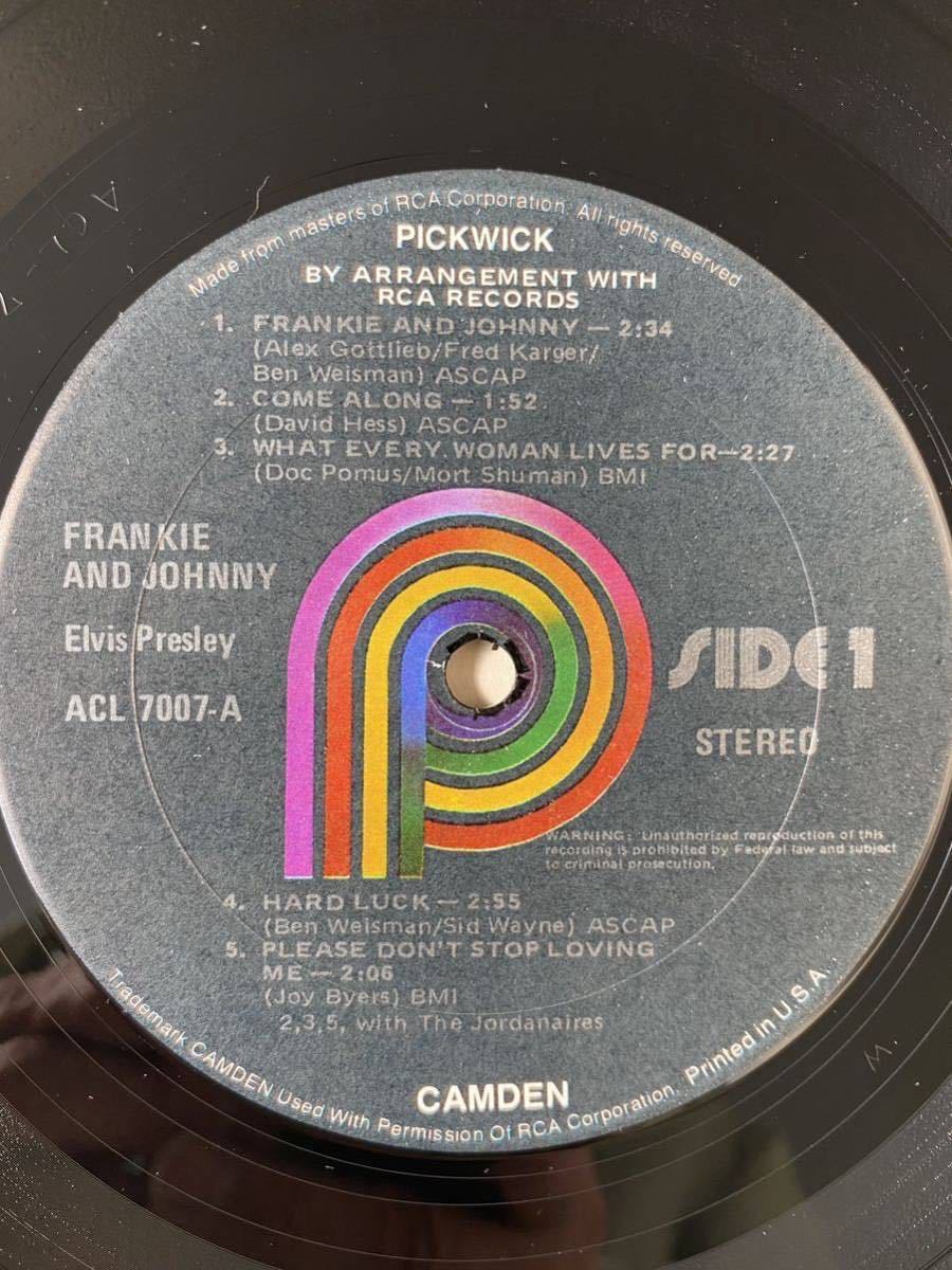 エルヴィスプレスリー elvis presley FRANKIE & JOHNNY 1975 RCA ACL-7007 PICKWICK USA original 検ロックンロール ロカビリー エルビス_画像4