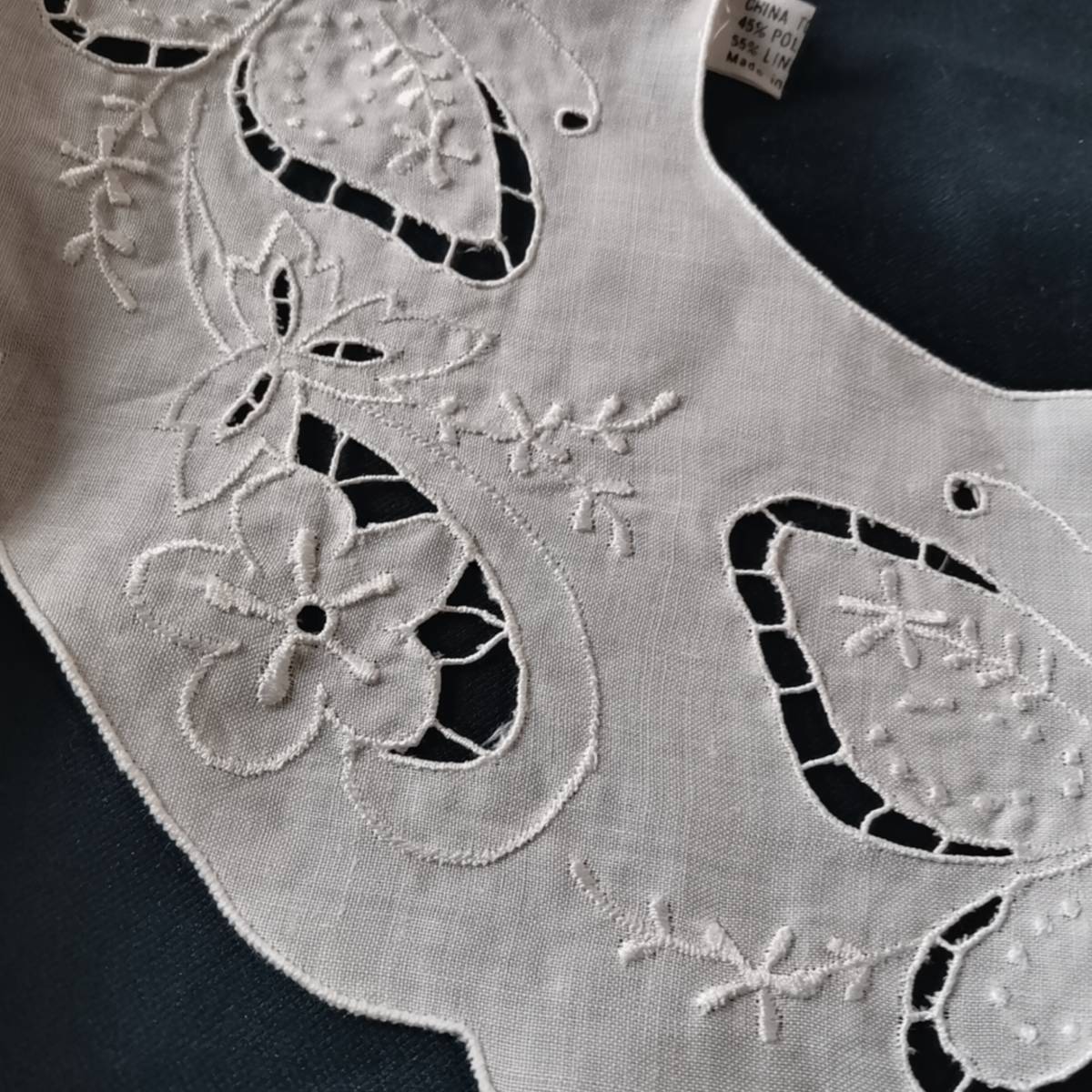 リネン襟 つけ襟 リネン 手刺繍 イギリス雑貨 - コレクション