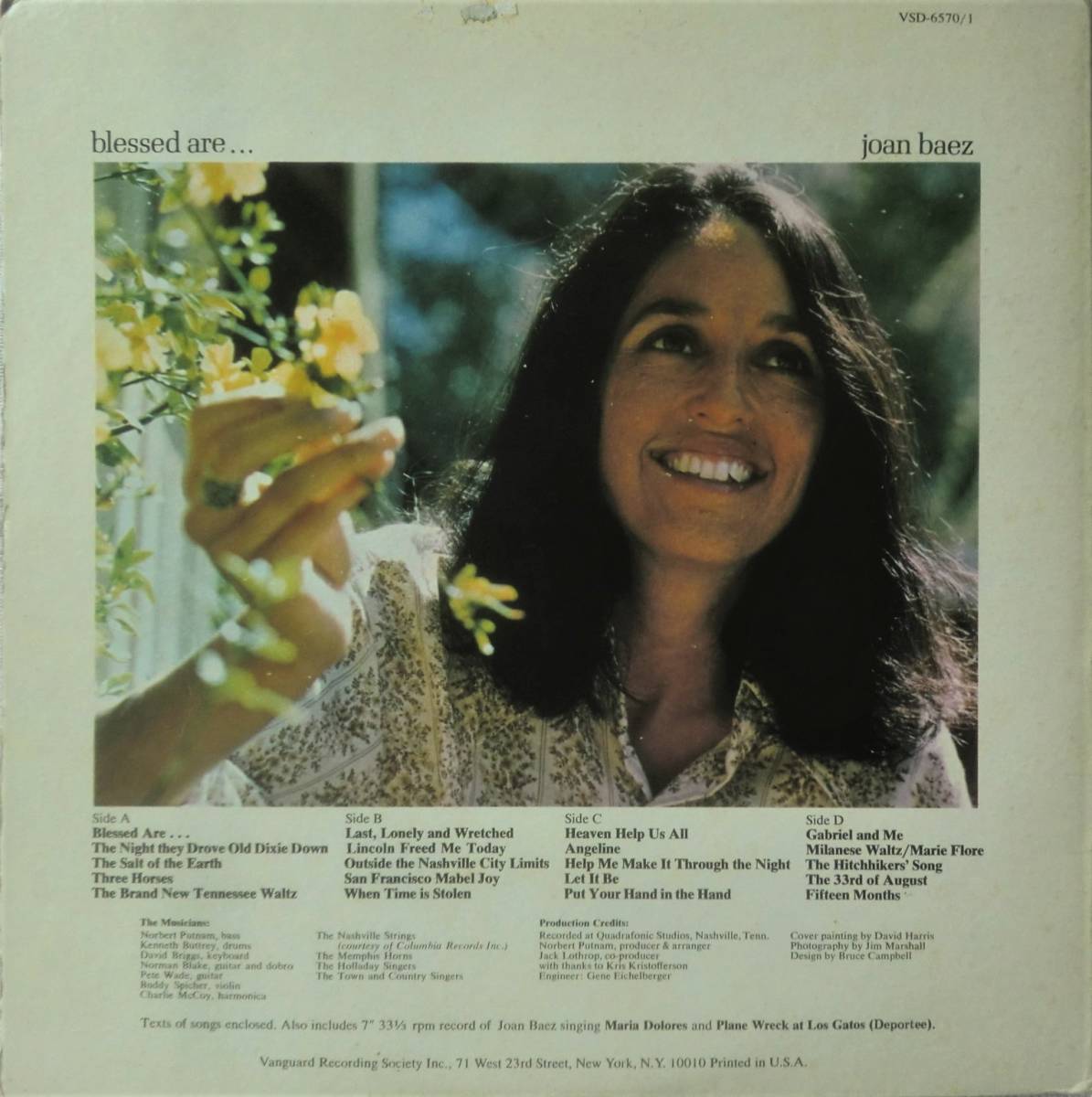 ★US ORG 2LP★JOAN BAEZ★BLESSED ARE...★71'FOLK ROCK名盤★_画像2