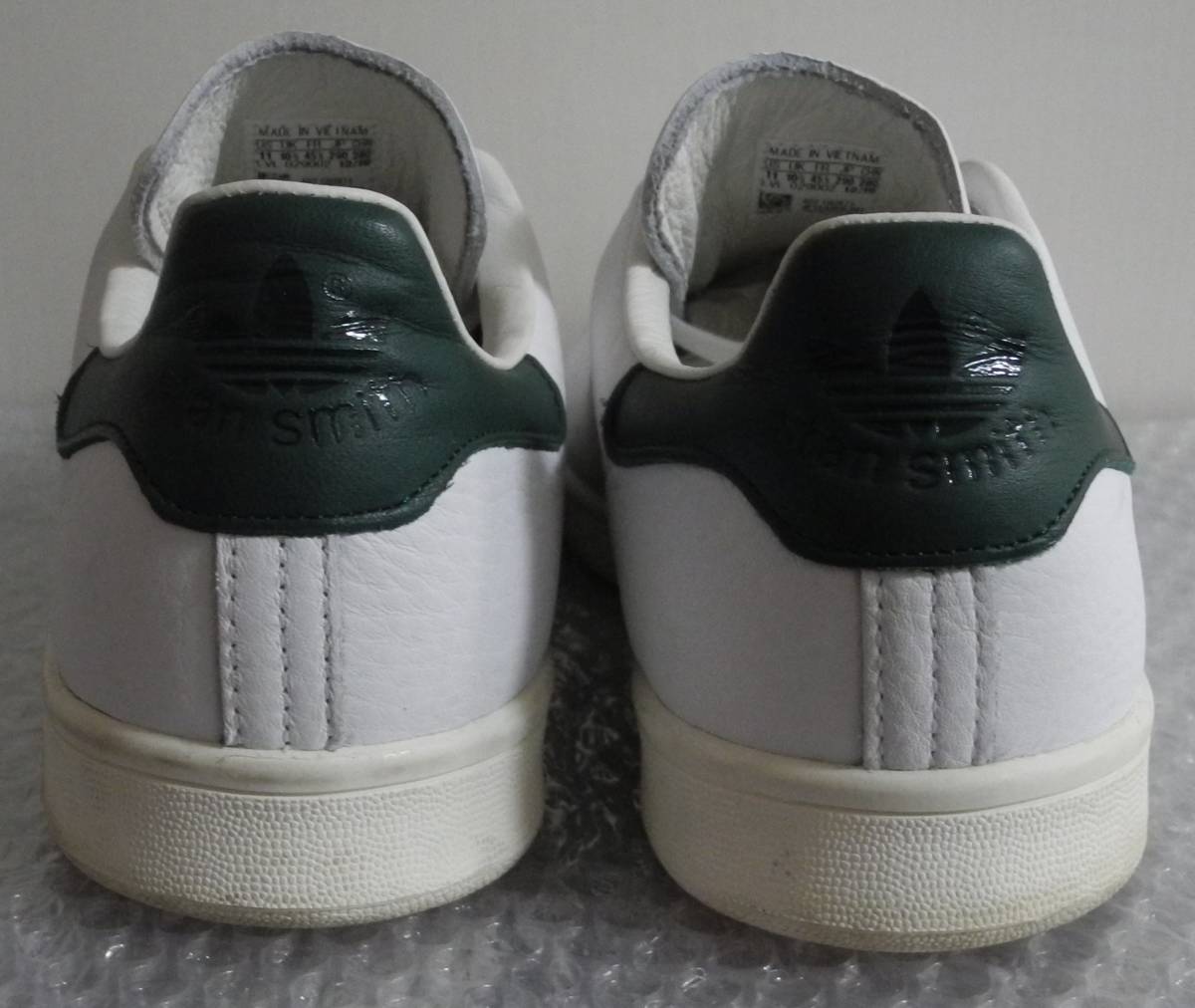 スタンスミス 2019年製 JP29.0cm 白×緑 CQ2871 生産終了 天然皮革 アディダス adidas stansmith 本革 ホワイト×グリーン 人気定番モデル_画像8