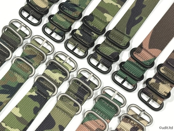  rug width :22mm high quality camouflage NATO strap tail pills black fabric belt for clock nylon military for watch band ⑦ HG1
