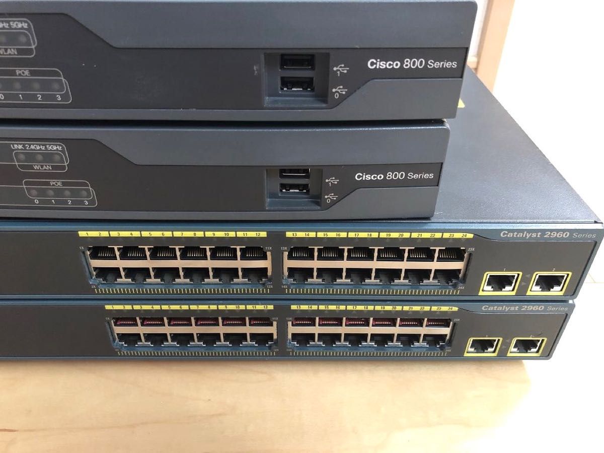 CCNA、CCNP】4台セットCisco892J、Catalyst2960 | alfasaac.com
