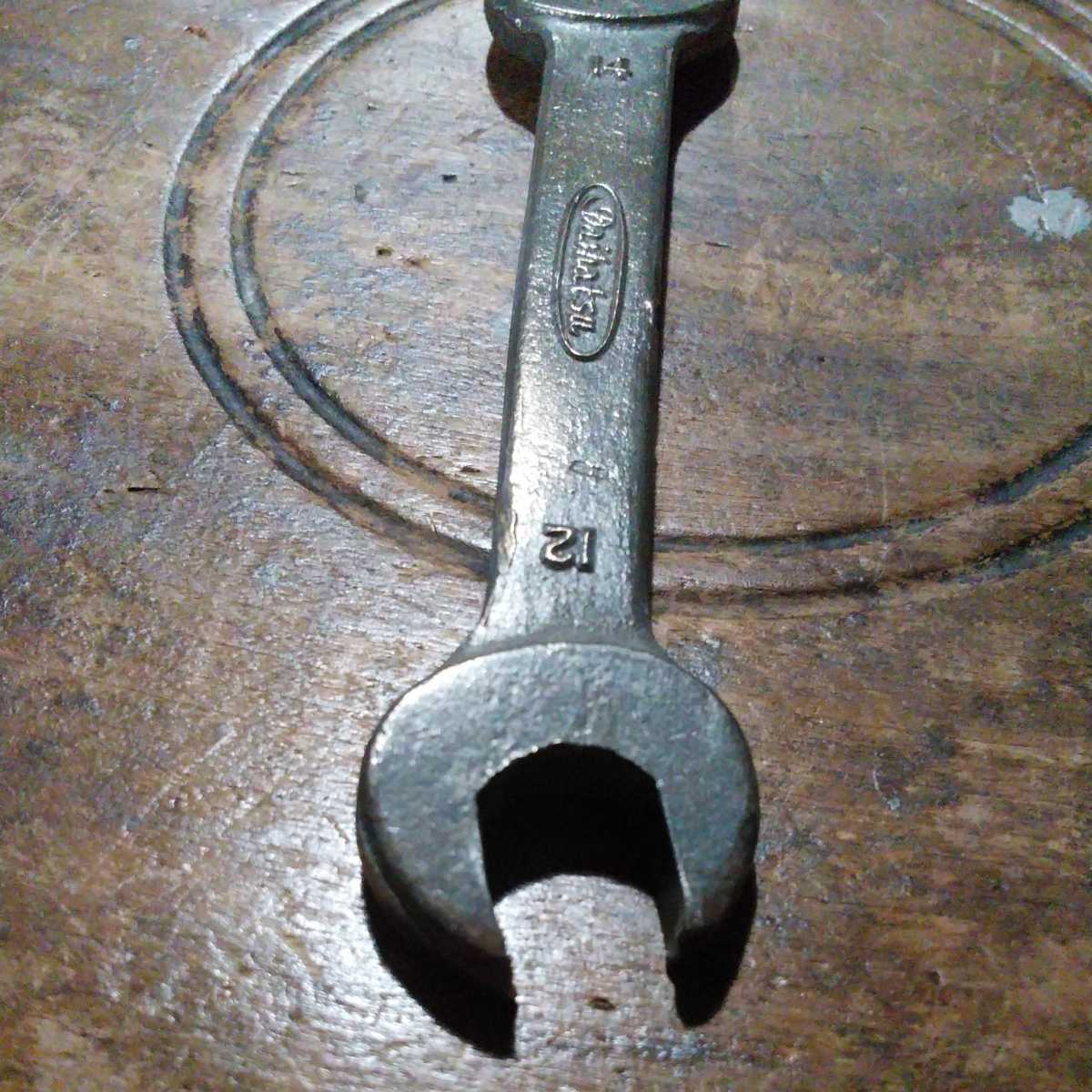  Daihatsu industry loaded tool combination wrench size inscription 12-14mm. total length 138.9mm. Daihatsu back surface - NEON tough to Rocky Chantez 