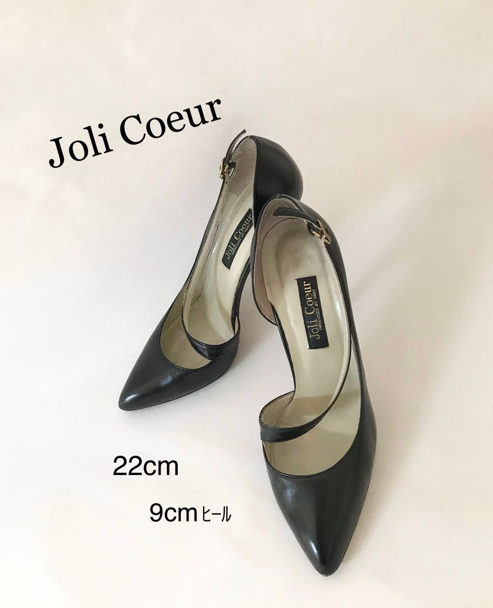 JOLI COUER 本革パンプス エナメル ブラック 23センチ Joli Coeur 日本製 レディースパンプス|Yahoo!フリマ(旧PayPay