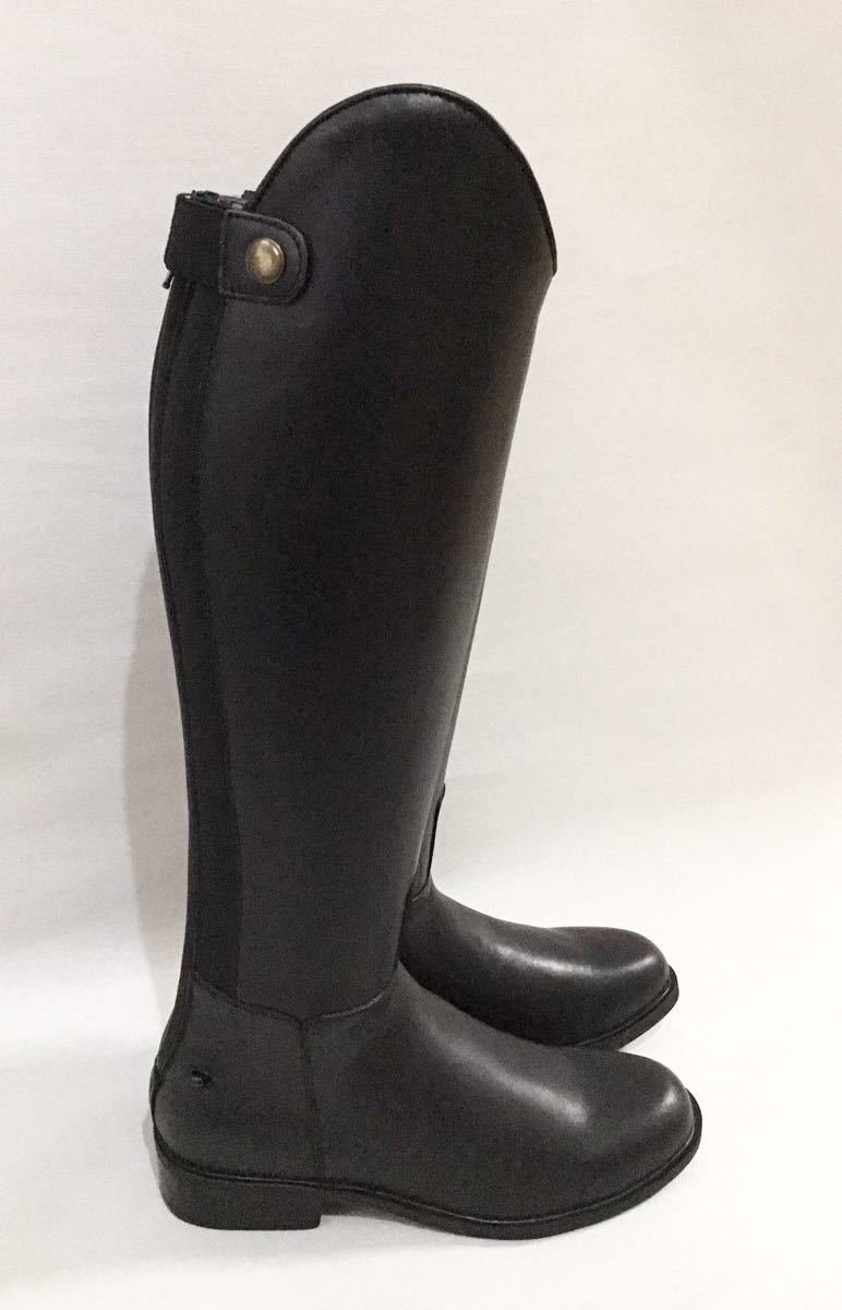  horse riding dress boots black 40 new goods original leather last 1