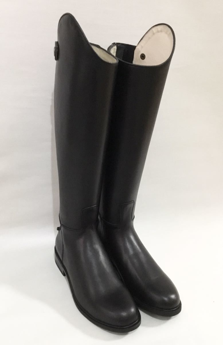  horse riding dress boots black 40 new goods original leather last 1