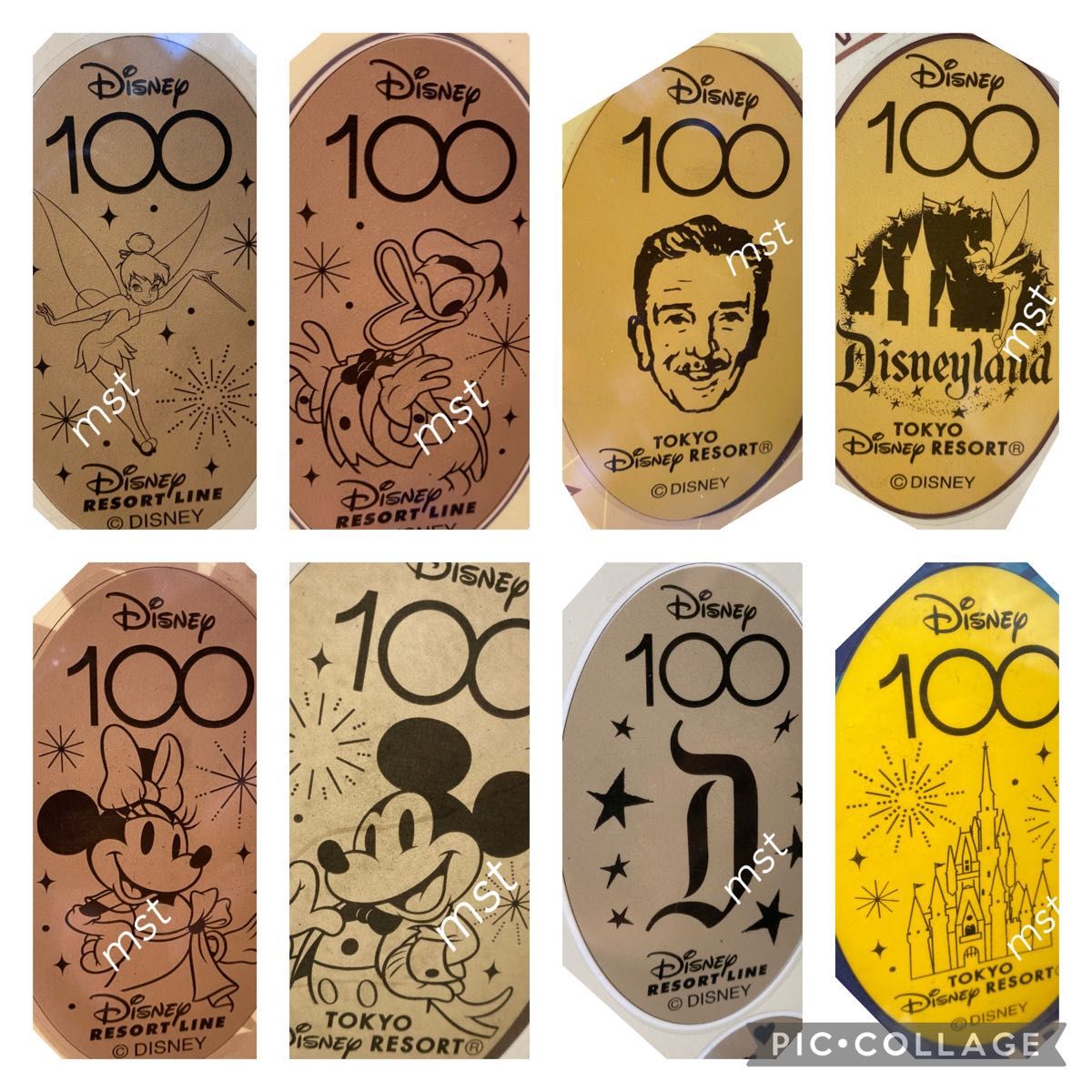 ディズニーリゾート スーベニアメダル Disney100 ウォルトディズニーカンパニー 100周年 8枚｜PayPayフリマ