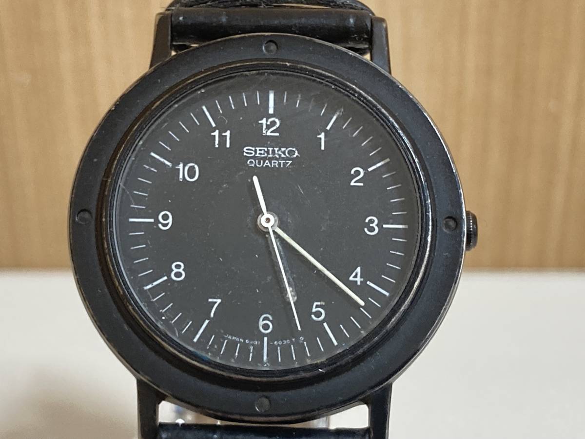 ヤフオク! - SEIKO セイコー シャリオ 6431-6030 黒文字盤 ...