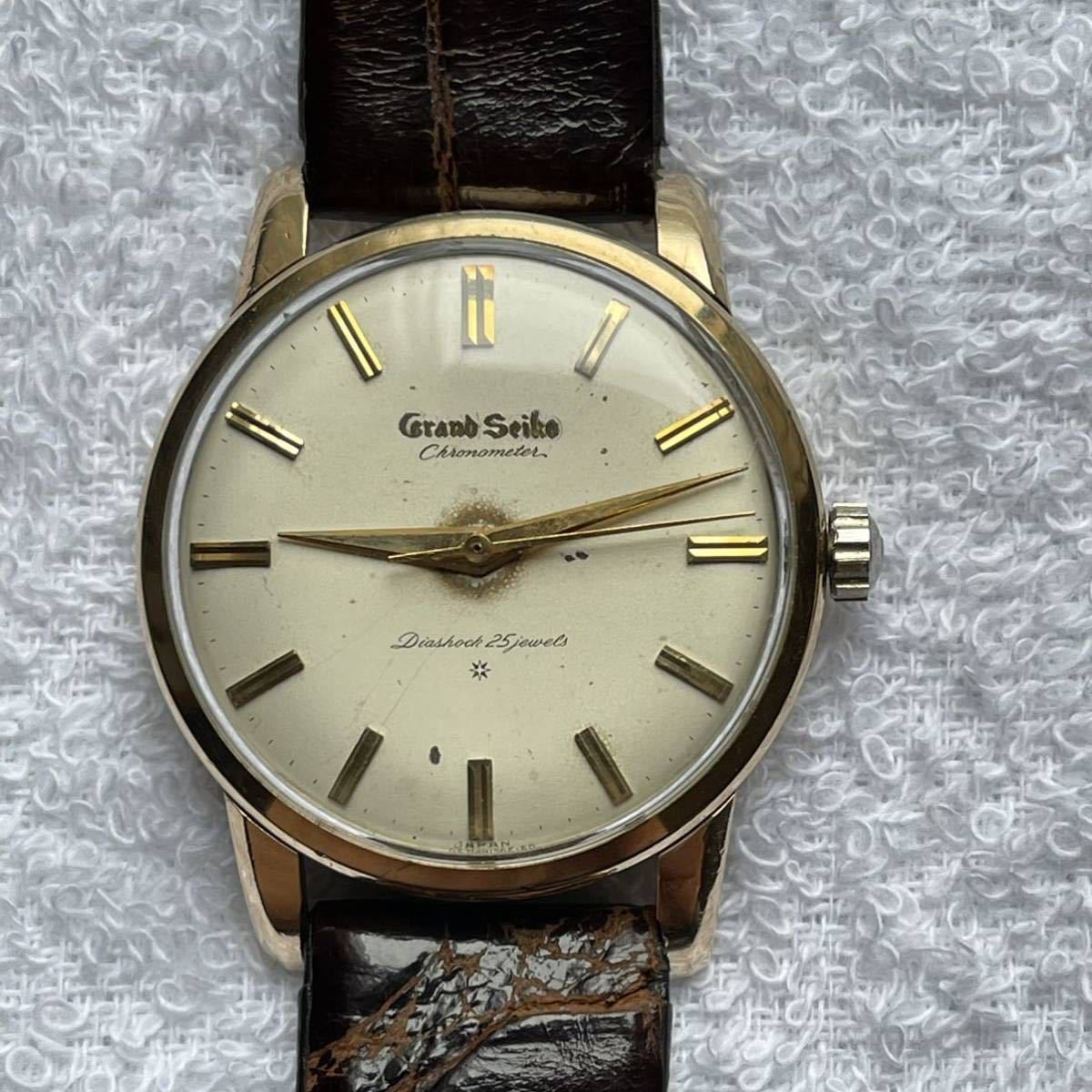 Grand Seiko グランドセイコー ファーストモデル アプライドロゴ文字盤 J14070  手巻 稼動品 1963年製造  