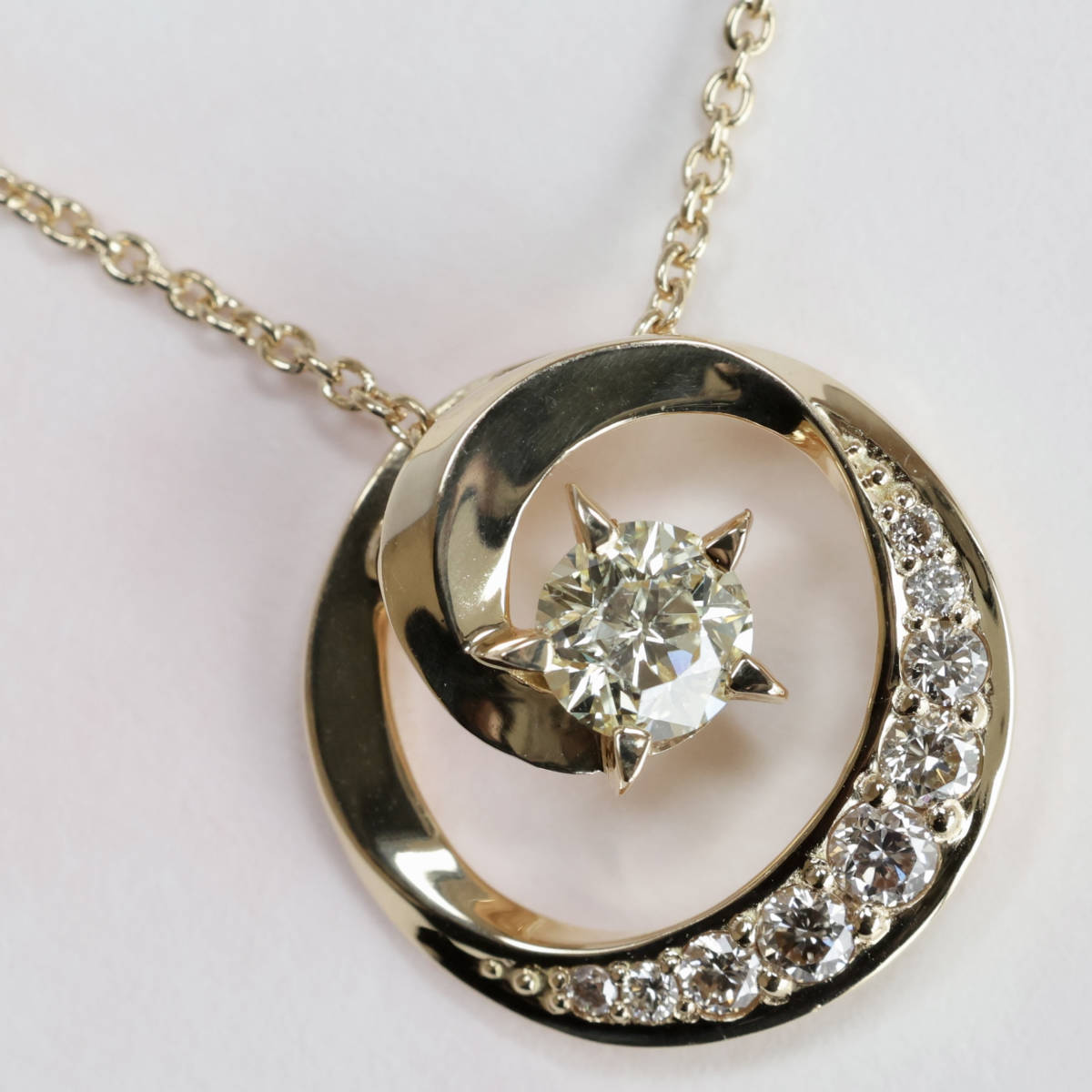 K18 YG wish upon a star イエローダイヤモンド 0.333ct ネックレス
