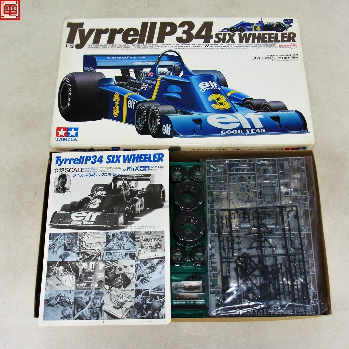 Yahoo!オークション - 未組立 タミヤ 1/12 タイレル P34 シックスホイー...