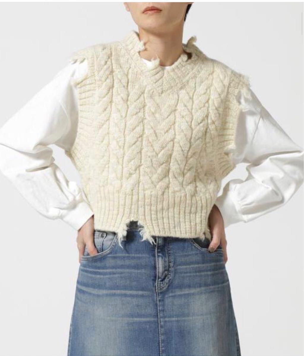 RHODOLIRION ロドリリオン DAMAGED FISHERMAN VEST ダメージド