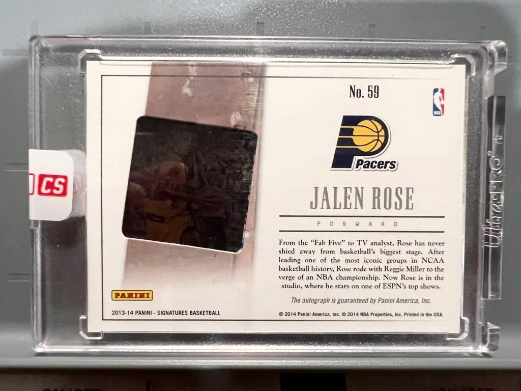 世界1枚 True One of One Sealed 1/1 Film Auto 13 Panini Jalen Rose ジェイレン・ローズ NBA 直書 サイン バスケ Pacers 2000 Finals MIP_画像2