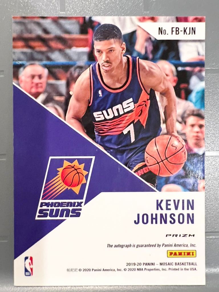 激レア Prizm Auto 19 Panini Mosaic Kevin Johnson ケビン・ジョンソン NBA 直筆 サイン All-star Slam Dunk スラムダンク モデル バスケ_画像2