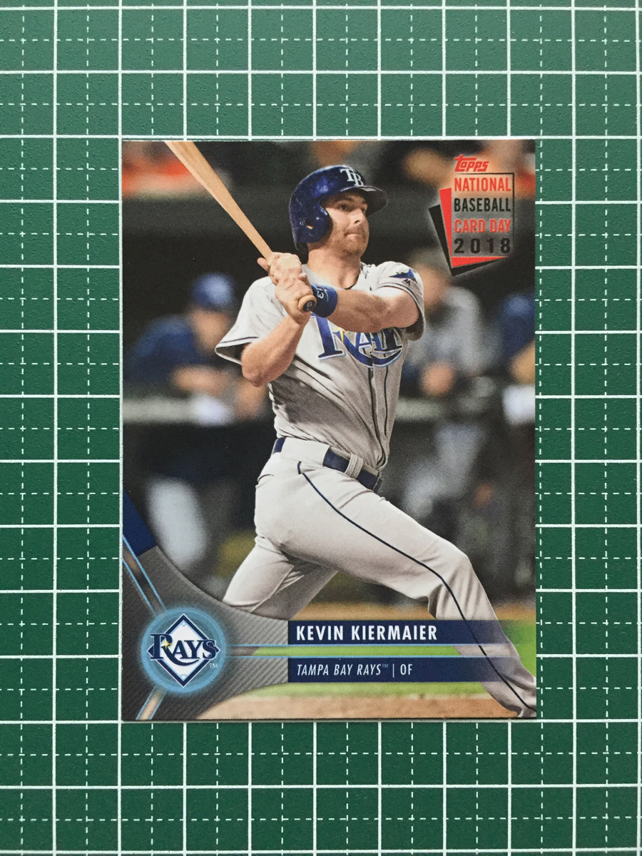 ★TOPPS 2018 MLB NATIONAL BASEBALL CARD DAY #13 KEVIN KIERMAIER［TAMPA BAY RAYS］ベースカード「BASE」★_画像1