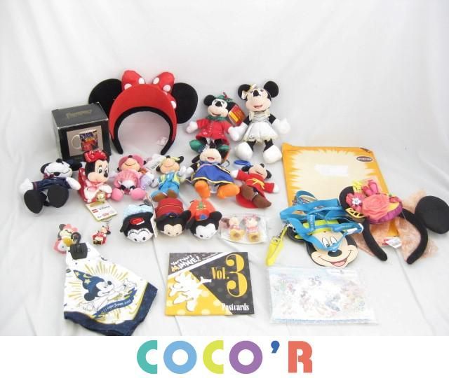 【同梱可】中古品 ディズニー ミッキー ミニー 他 ぬいぐるみキーチェーン 指人形 マグカップ 等 グッズセット_画像1