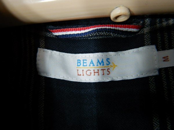to6008　BEAMS LIGHTS　ビームス　ライツ　長袖　チェック　デザイン　シャツ　人気　送料格安_画像4
