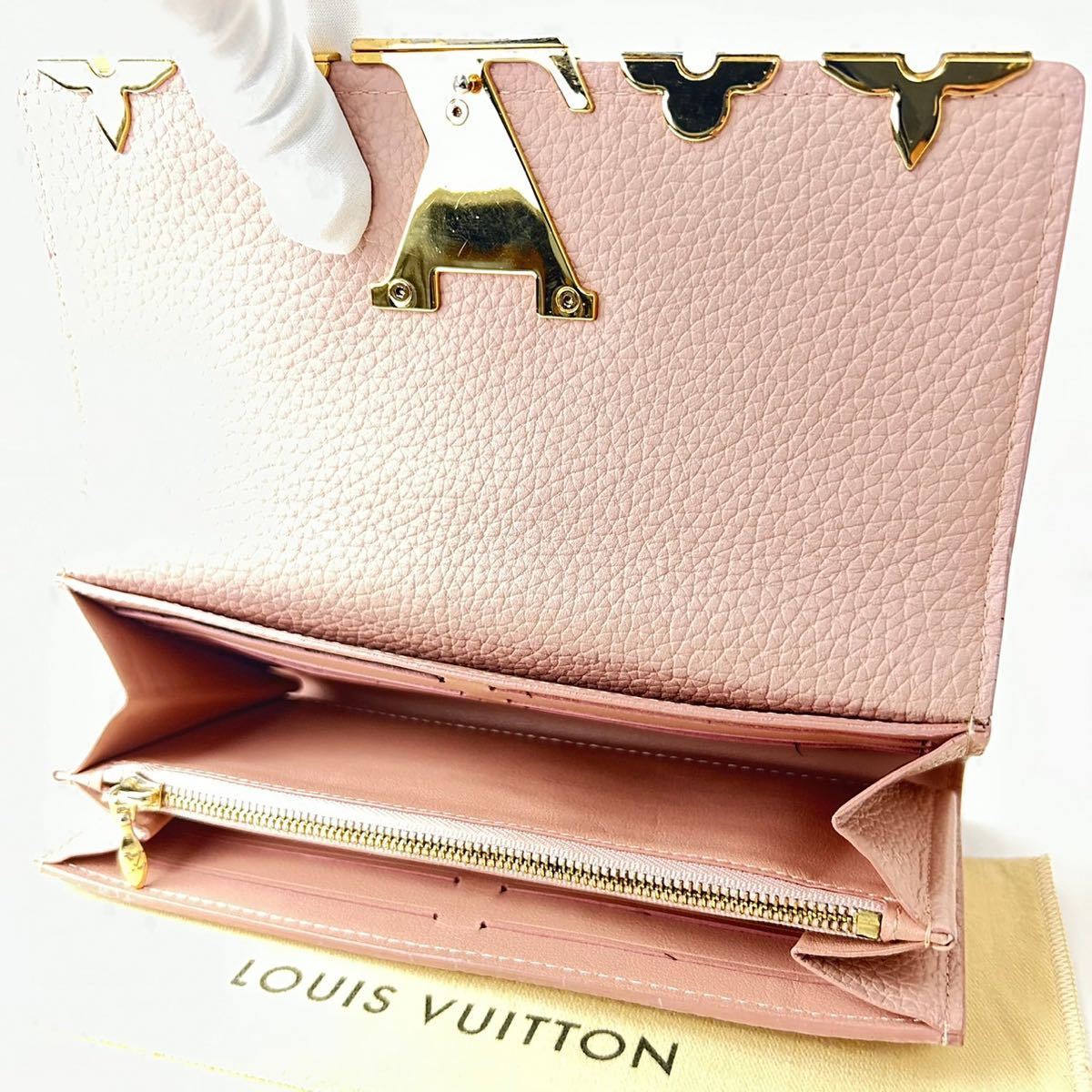 超希少LV LOUIS VUITTON 長財布 ポルトフォイユ カプシーヌ-