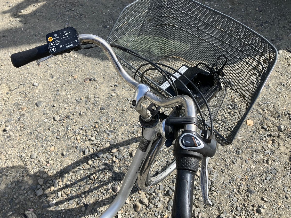 2122... shines!! used electric bike 1 jpy outright sales! Panasonic Bb silver ... basket attaching delivery Area inside is postage 2500 jpy . delivery 