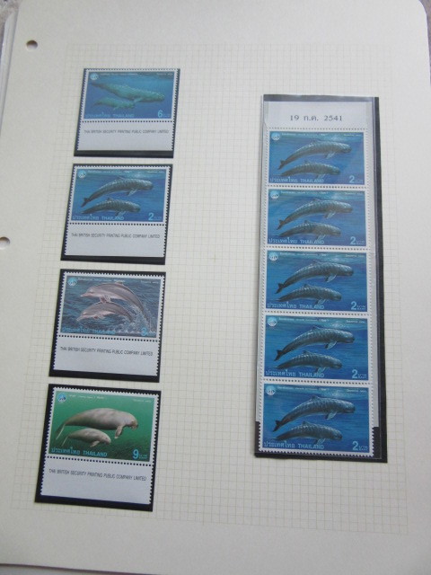 世界各国のクジラ（一部イルカ））を描いた切手10リーフ　1/3_画像7