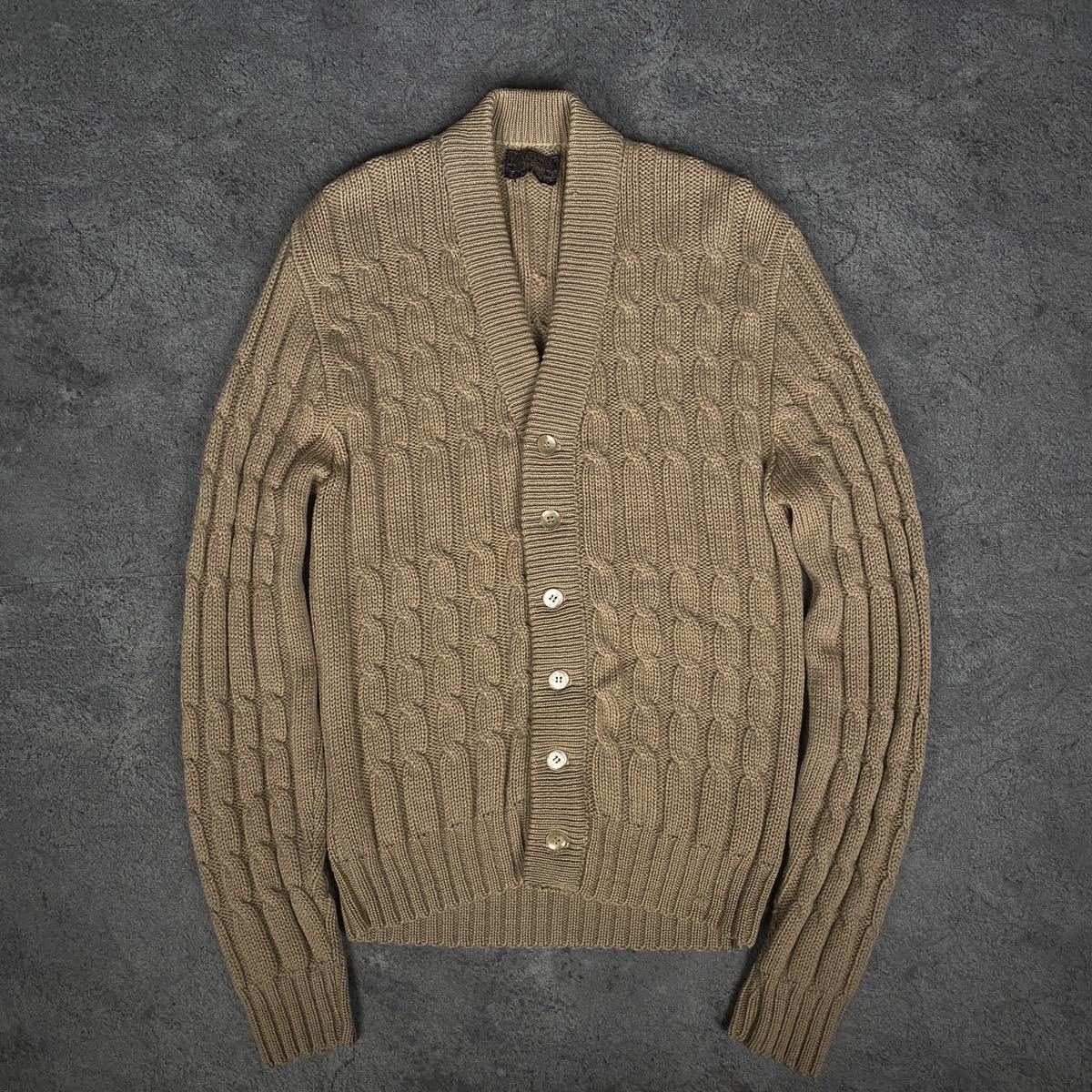最上の品質な 70s PENDLETON ビンテージ ケーブル編み 90s 80s 60s ペンドルトン カーディガン ニット カーディガン セーター(厚手) コットン