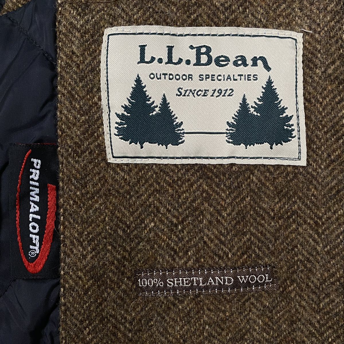 L.L.Bean PRIMALOFT ヘリンボーン テーラード ジャケット エルエルビーン JACKET_画像10