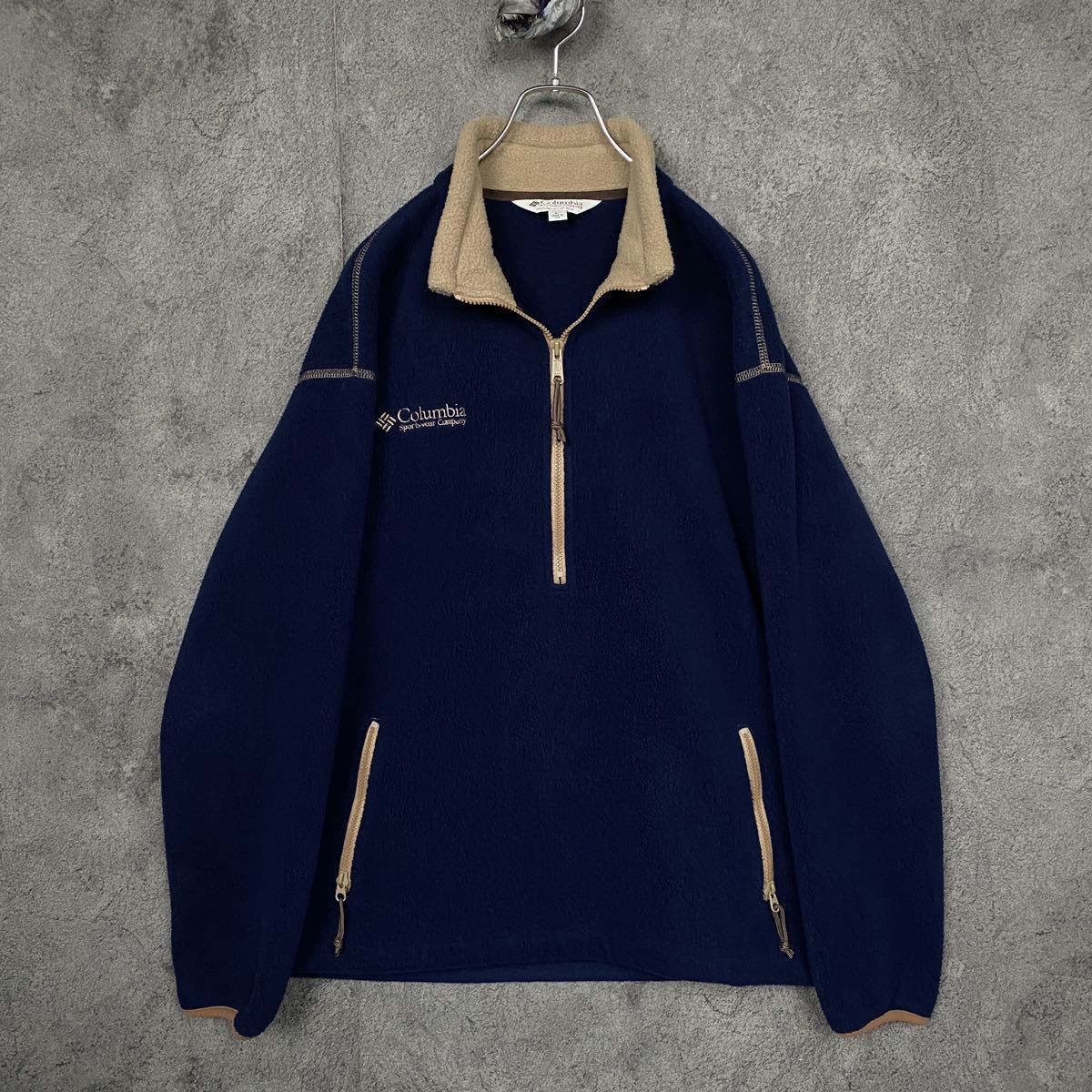最大80%オフ! シャツ フリース ハーフジップ USA製 90s Columbia
