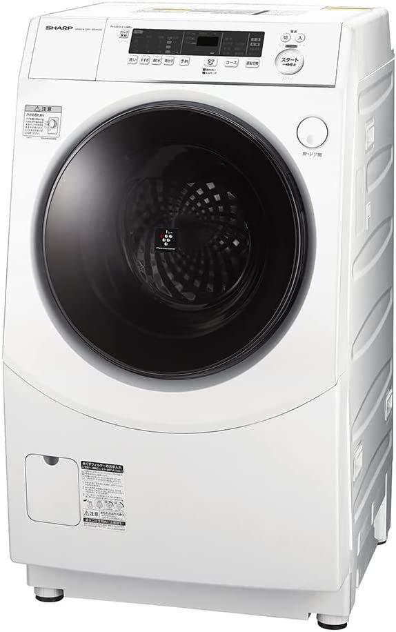 新品☆シャープ ドラム式 洗濯乾燥機 ヒートセンサー乾燥 低騒音 洗濯10kg 左開き 送料無料138