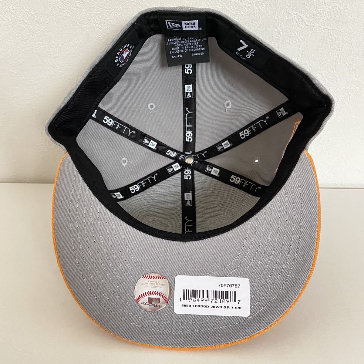 新品 New Era ツバ裏グレー LA Dodgers 2Tone Grey Orange Cap 新品 New Era ツバ裏グレー LA Dodgers 2Tone Grey Orange Cap