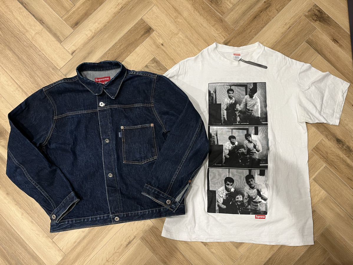 Yahoo!オークション - 当時物 Old Supreme 1st Type Denim Yahoo!オークション - 当時物 Old Supreme 1st Type Denim