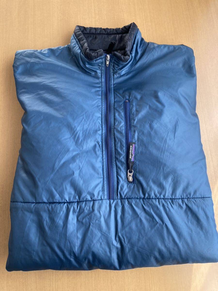 1999年 USA製 patagonia puffball pullover Lsize pacific blue black パフボール パタゴニア_画像1