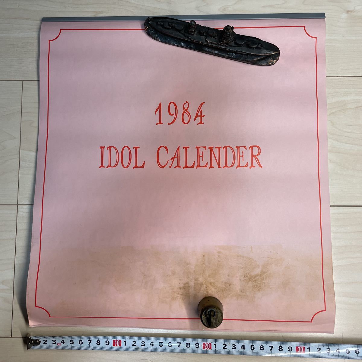 1984年アイドルカレンダー 松田聖子早見優原田和世など 当時物 昭和アイドル壁掛けカレンダーの画像1